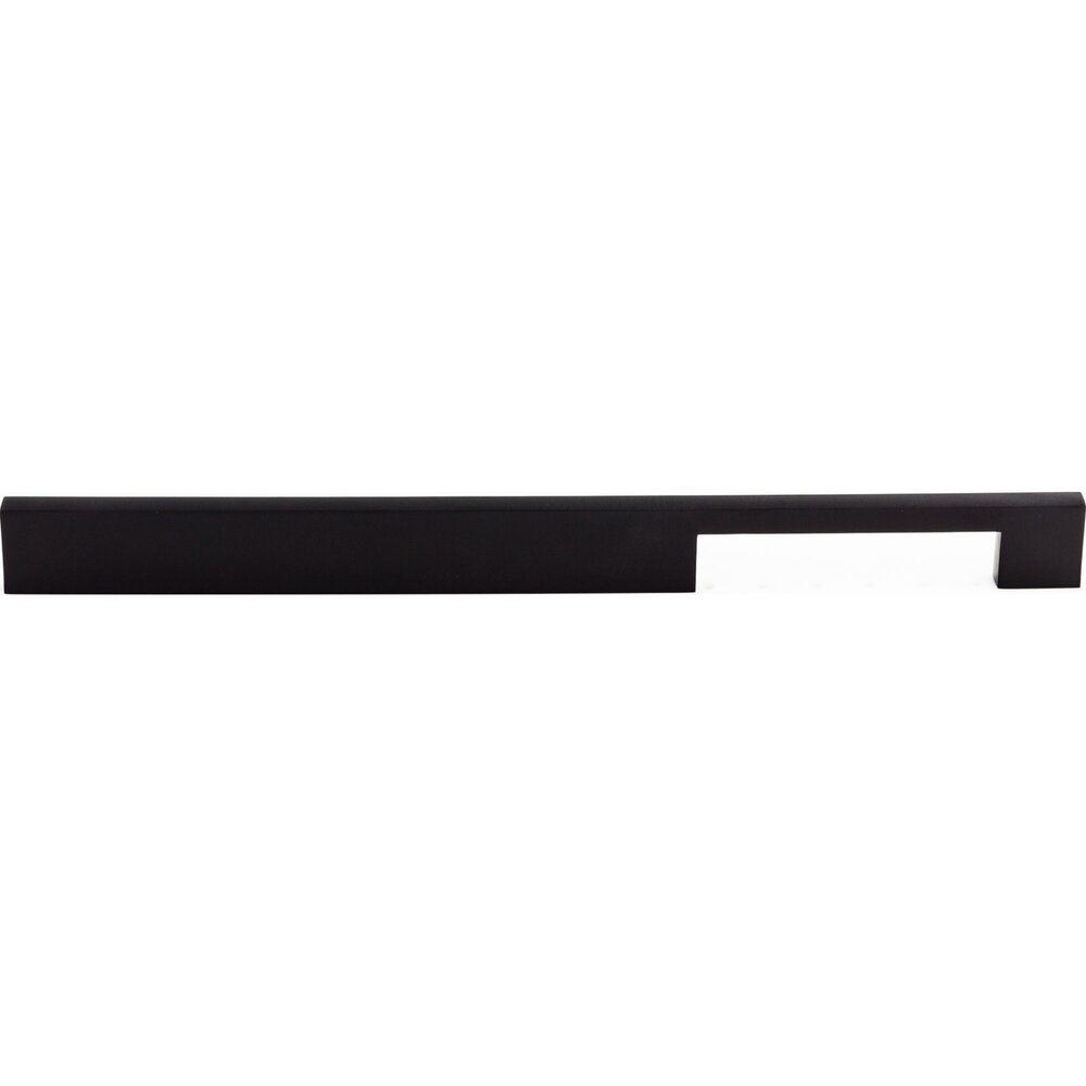 Linear 12" Centers Bar Pull in Flat Black