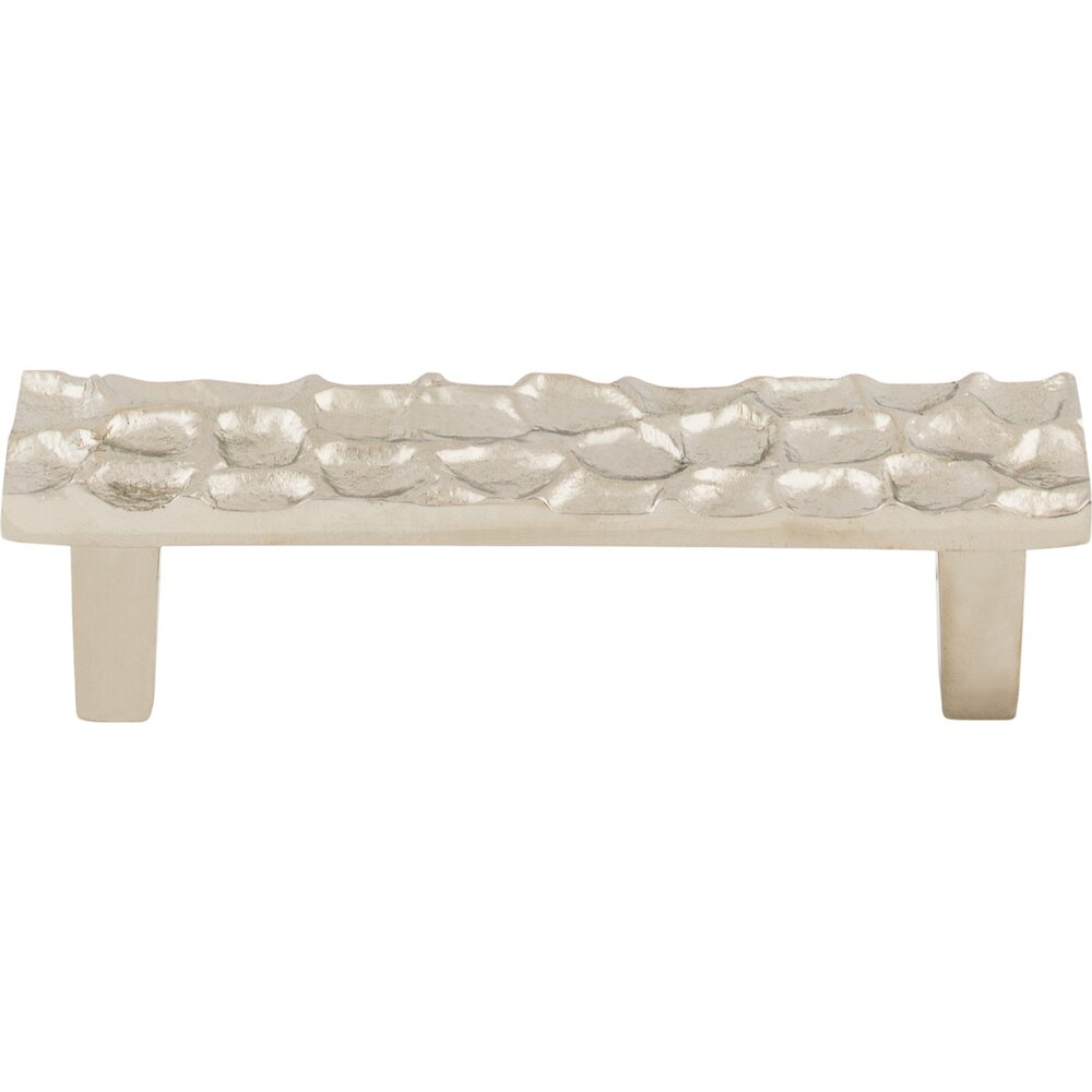 Cobblestone 3 3/4" Centers Bar Pull in Polished Nickel