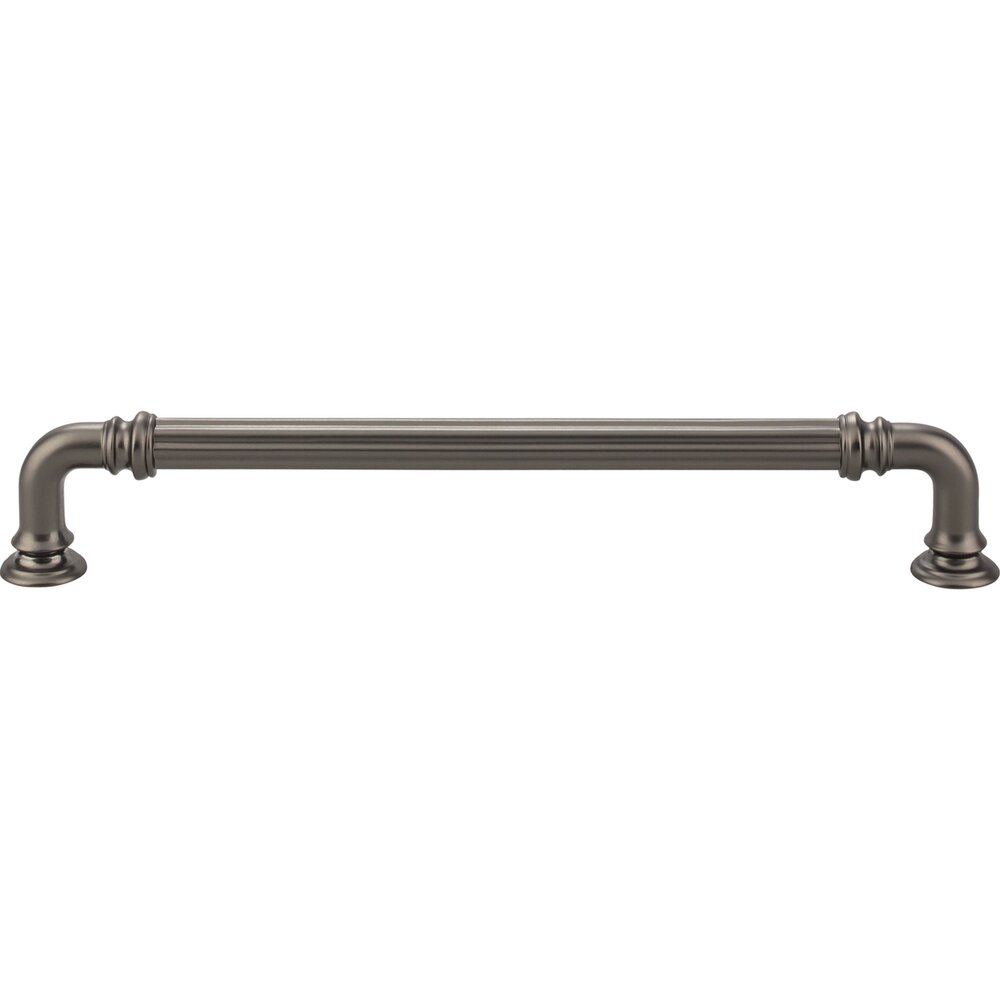Reeded 7" Centers Bar Pull in Ash Gray
