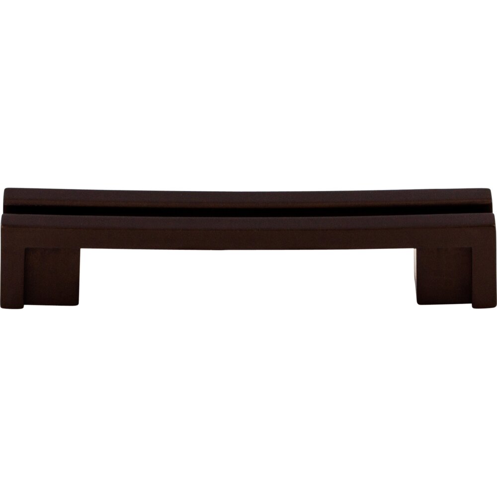 Flat Rail 3 1/2" Centers Bar Pull in Oil Rubbed Bronze