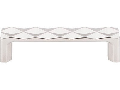 Quilted 3 3/4" Centers Bar Pull in Polished Nickel