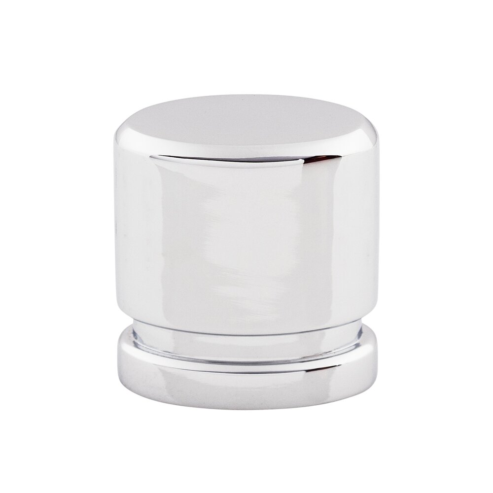 Oval 1" Long Knob in Polished Chrome