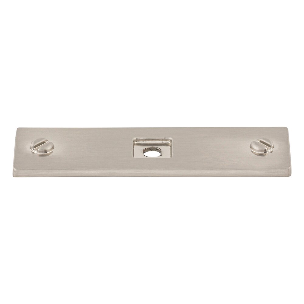 Channing 3" Knob Backplate in Brushed Satin Nickel