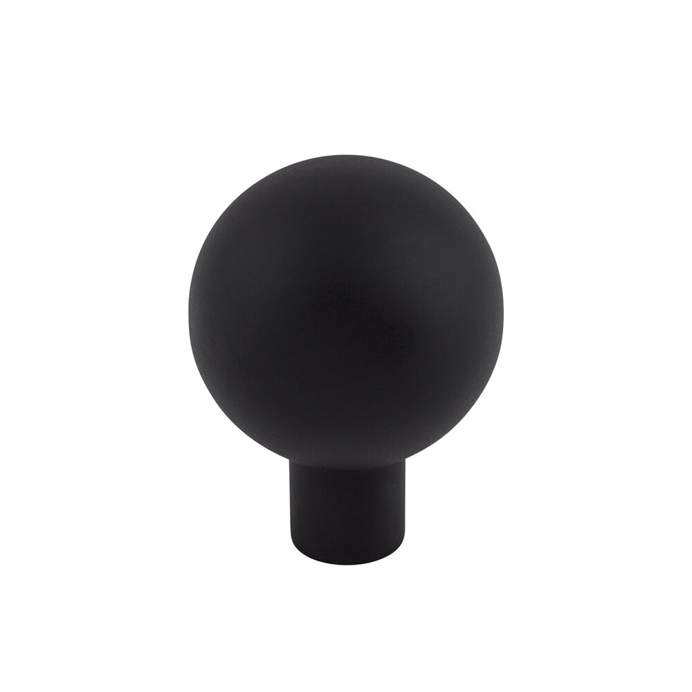 Brookline 1 1/8" Diameter Mushroom Knob in Flat Black