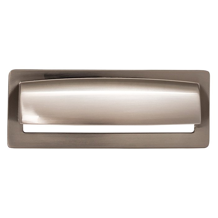 Hollin 3 3/4" Centers Cup Pull in Brushed Satin Nickel