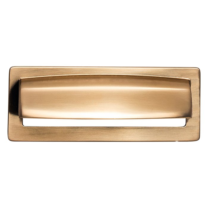 Hollin 3 3/4" Centers Cup Pull in Honey Bronze