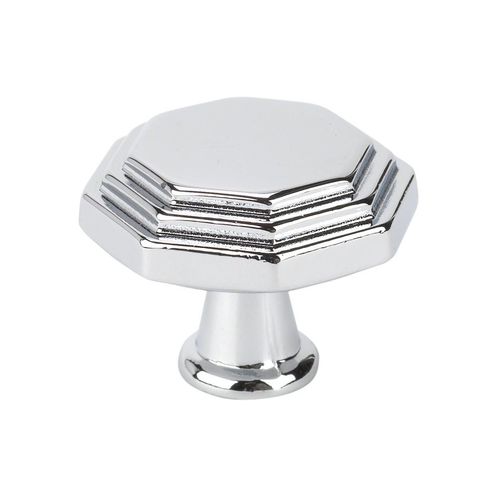 1 1/8" Octagon Cabinet Knob in Chrome