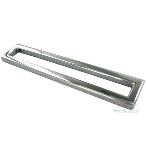Bent Rectangular Pull 128mm or 160mm in Bright Chrome