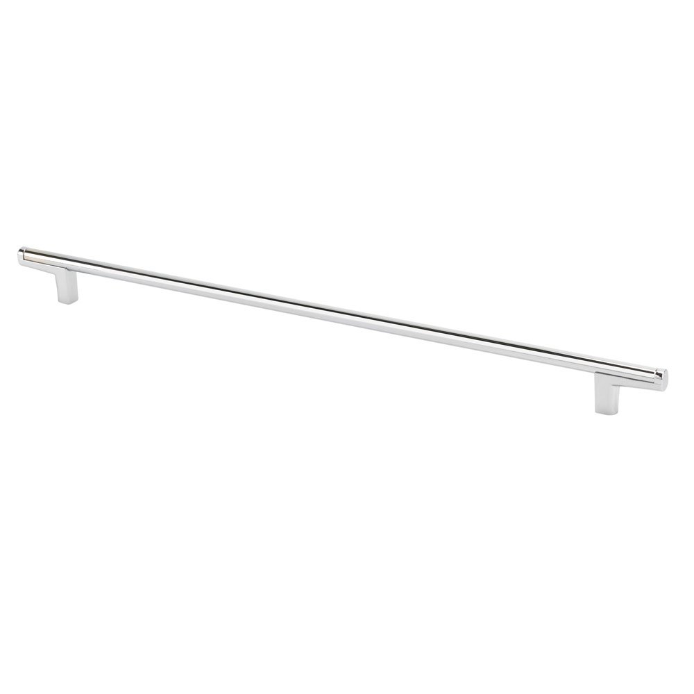 12 1/2" Centers Thin Round Bar Cabinet Pull Handle in Chrome