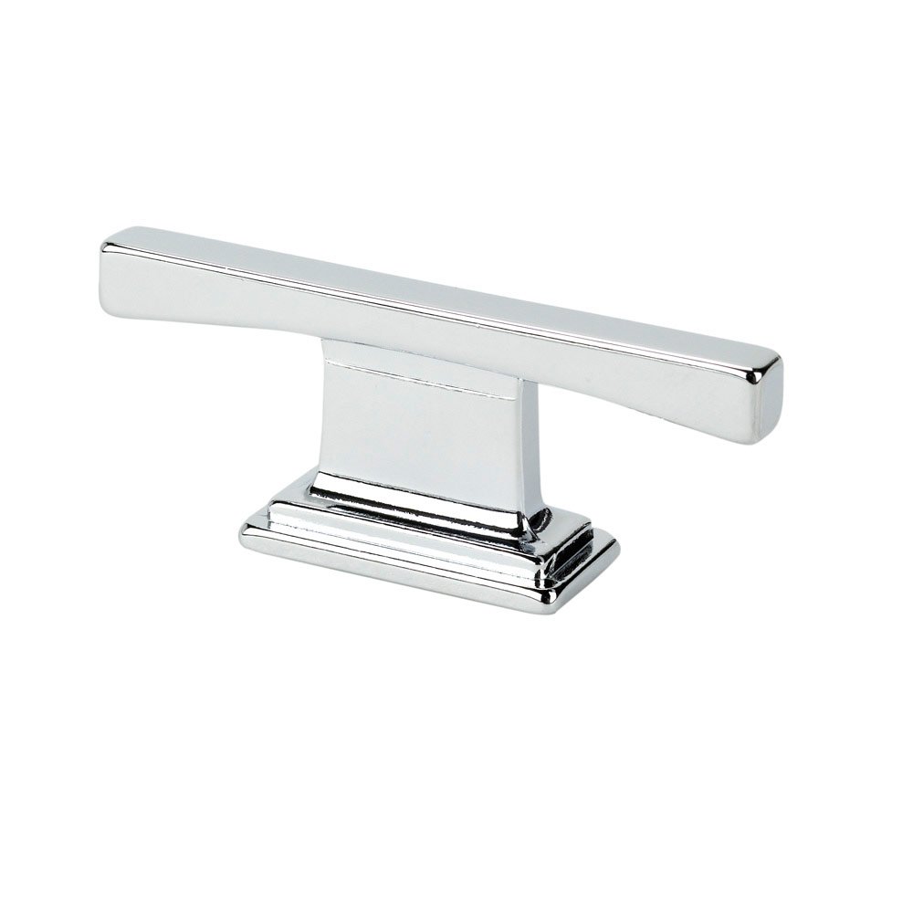 5/8" Centers Thin Square Transitional T Cabinet Pull in Chrome
