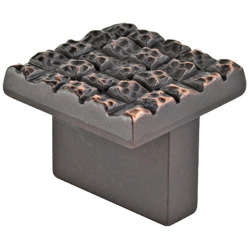 5/8" Centers Mosaic Design Square Pull in Brushed Oil Rubbed Bronze