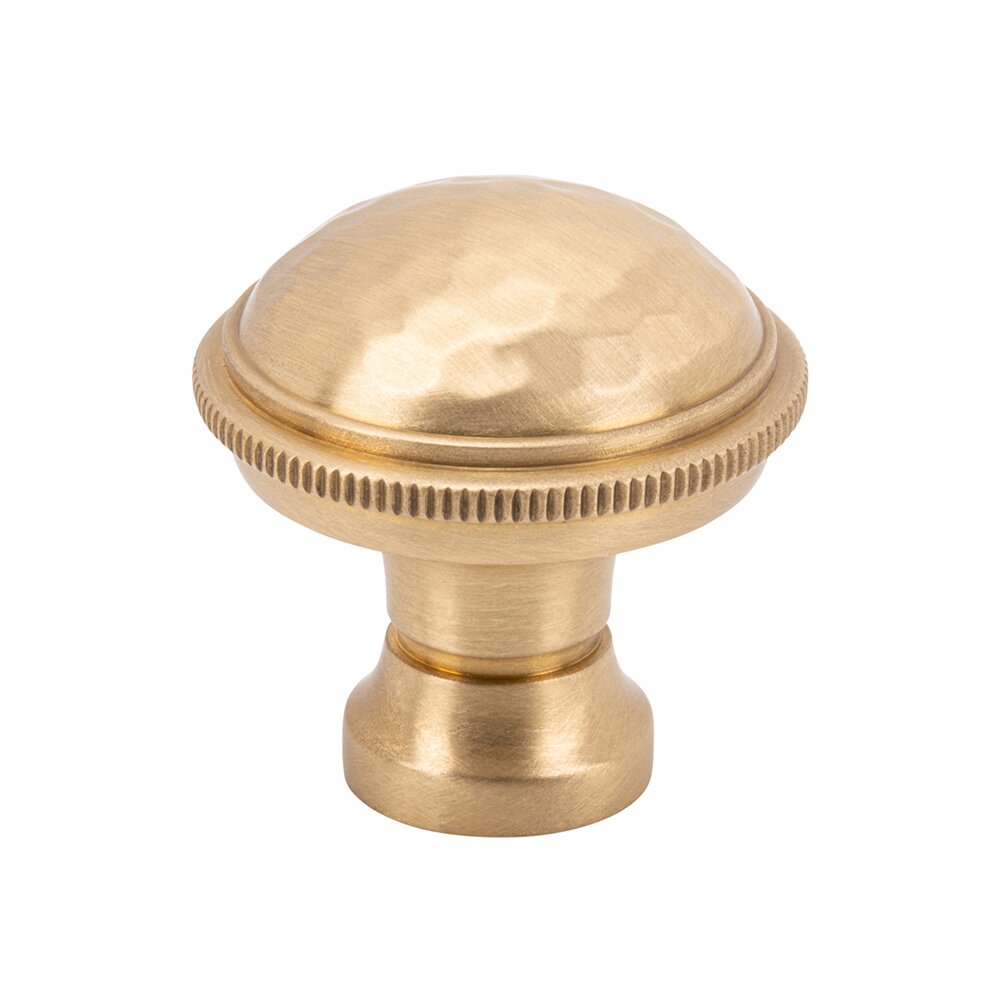 1-1/8" Round Knob in Satin Brass