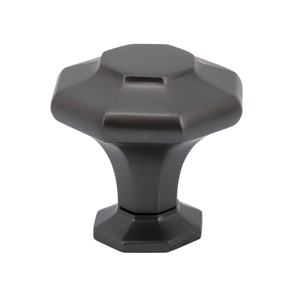 1 5/8" Long Octagon Knob in Oil Rubbed Bronze