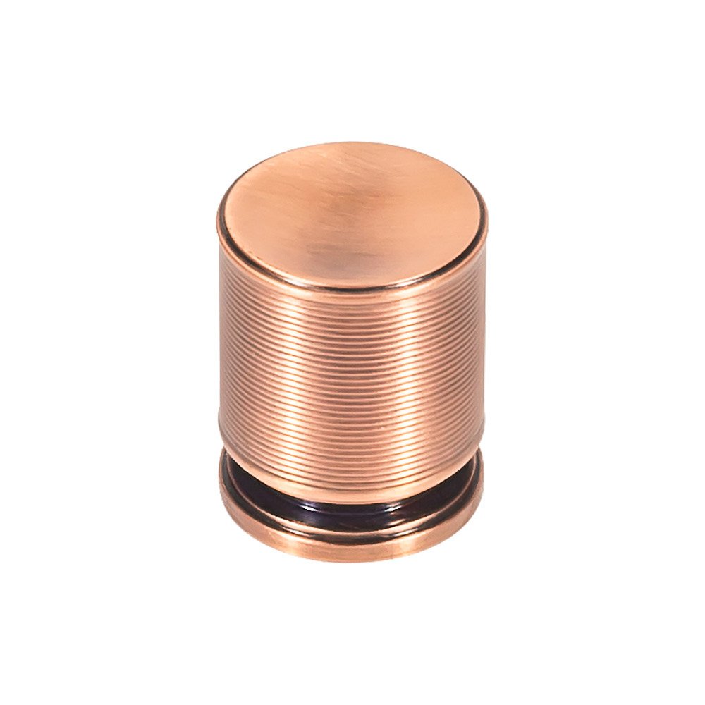 1 1/8" Round Knob in Brushed Copper