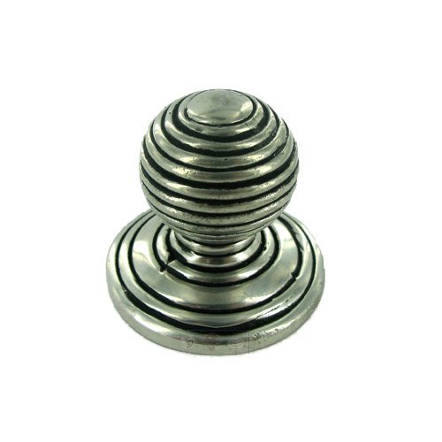 Large Multi Ring Ball Knob in Antique Silver