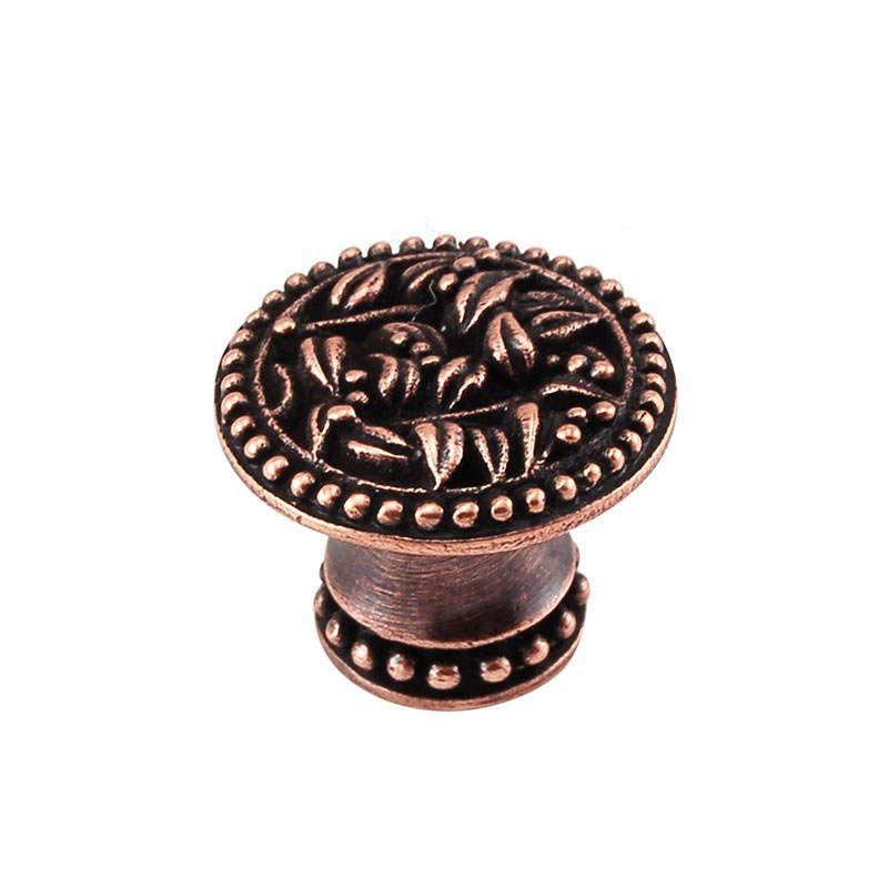 1" Knob with Small Base in Antique Copper