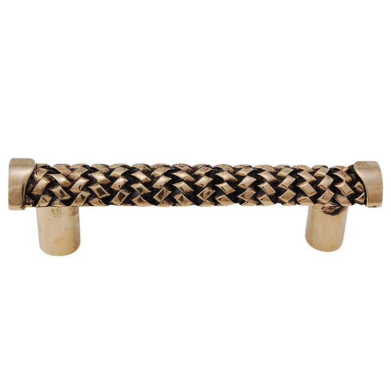 Braided Handle - 76mm in Antique Gold