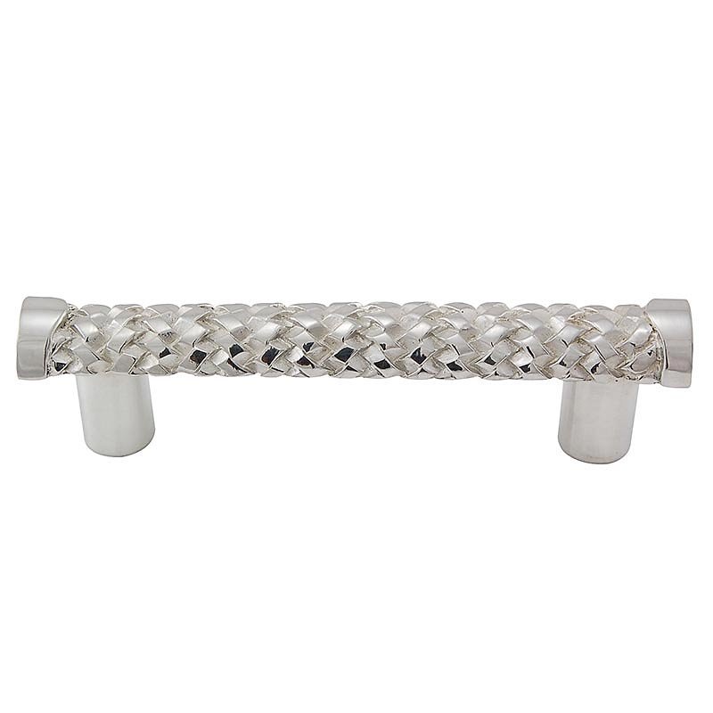 Braided Handle - 76mm in Polished Nickel