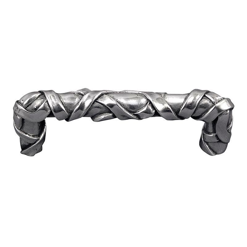 Mummy Wrap Pull 76mm in Antique Silver