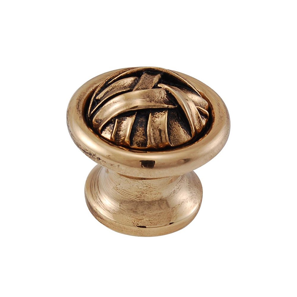Large Mummy Wrap Knob 1 1/4" in Antique Gold