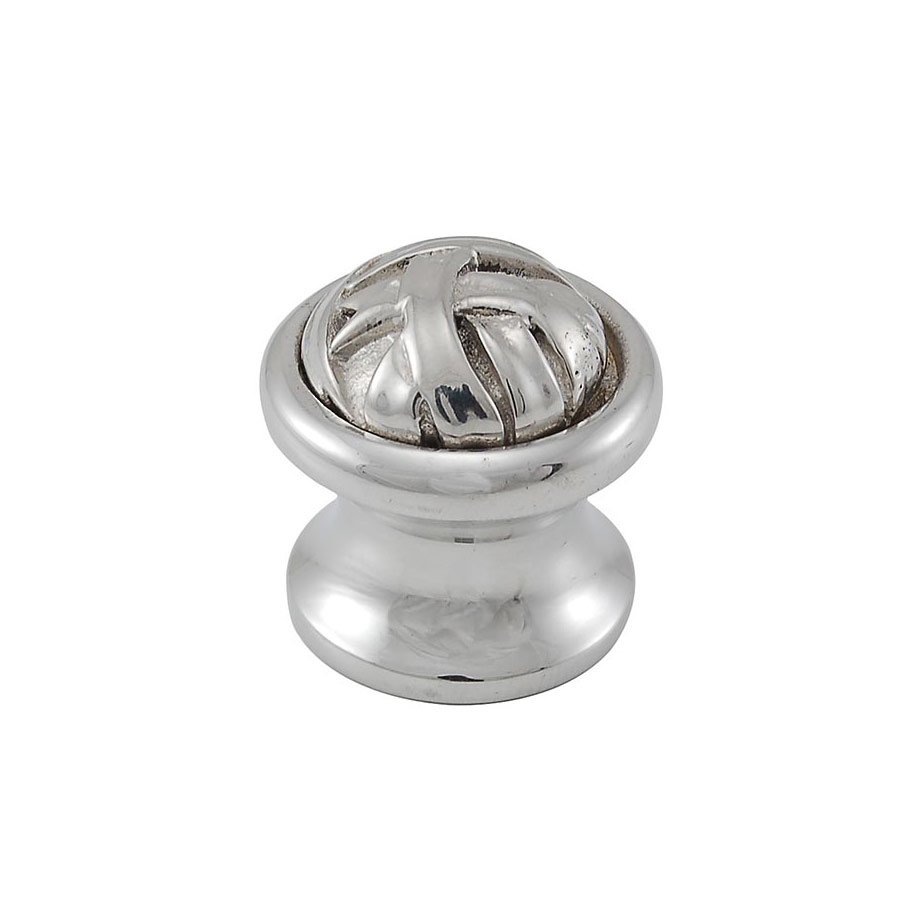 Small Mummy Wrap Knob 1" in Polished Silver