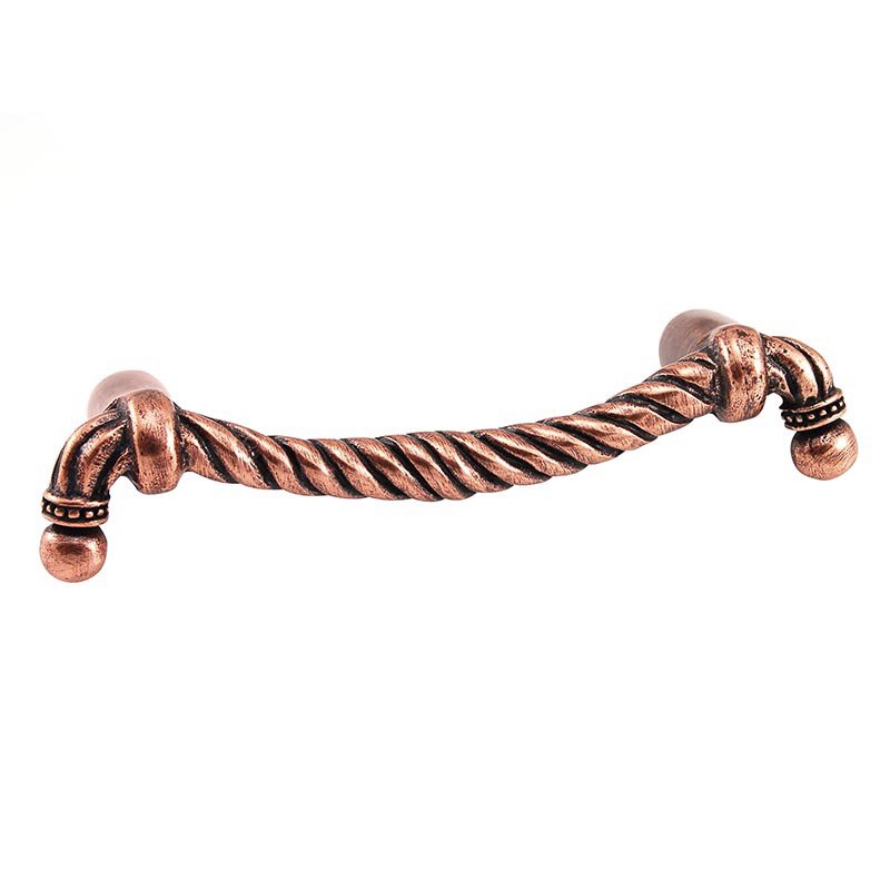Twisted Rope Handle - 76mm in Antique Copper