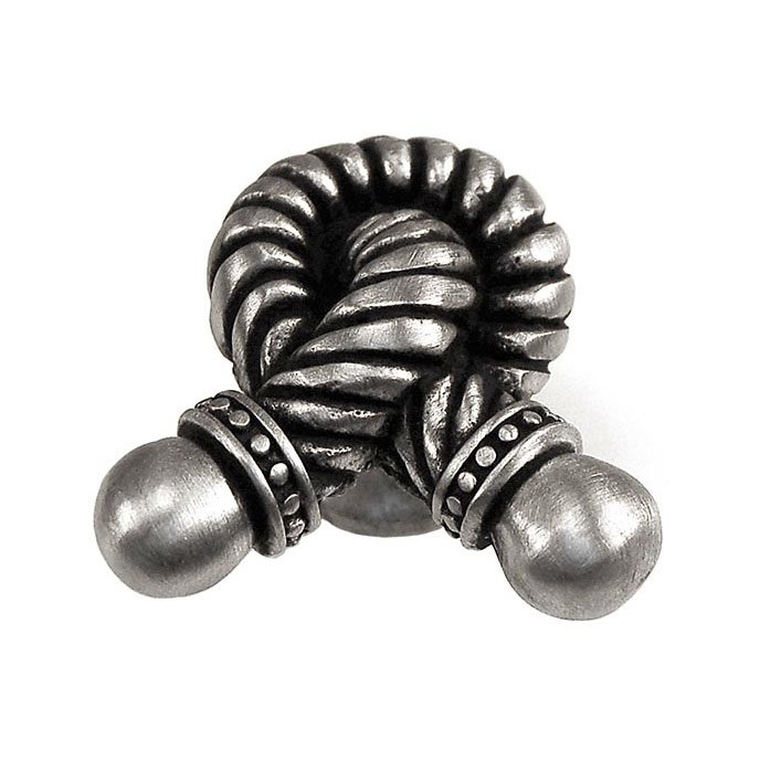 Large Twisted Rope Knob in Antique Nickel