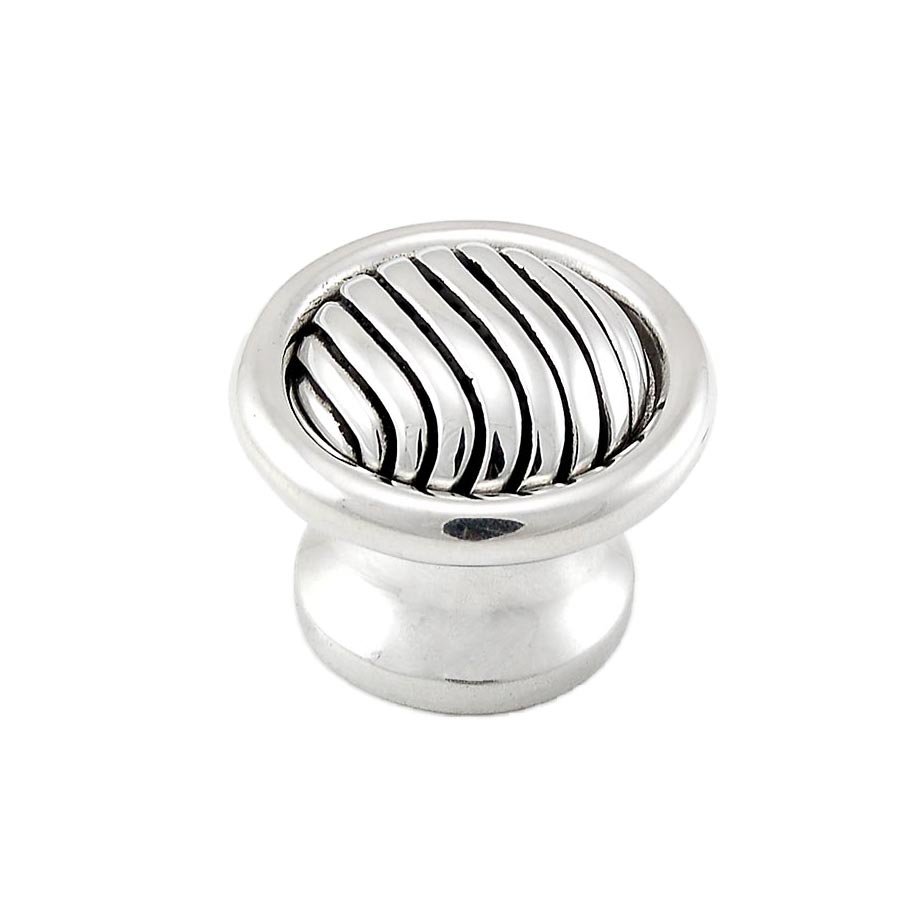 Large Knob in Polished Silver