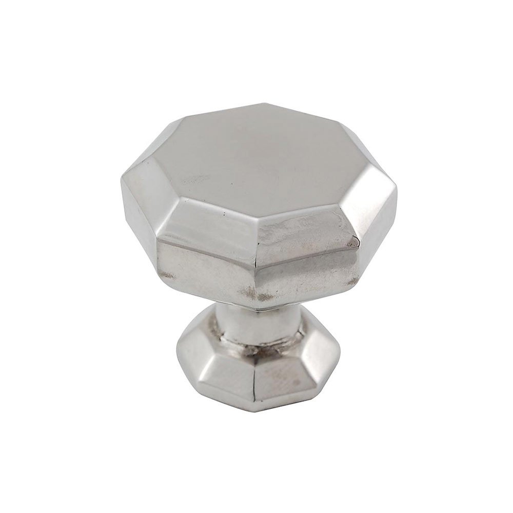Octagon Large Knob 1 1/4" in Polished Nickel