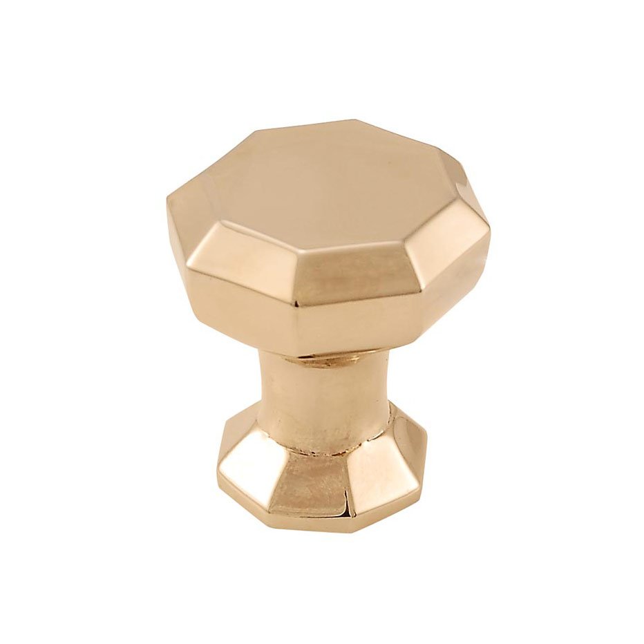 Classic Knobs - Octagon Small Knob 1" in Polished Gold