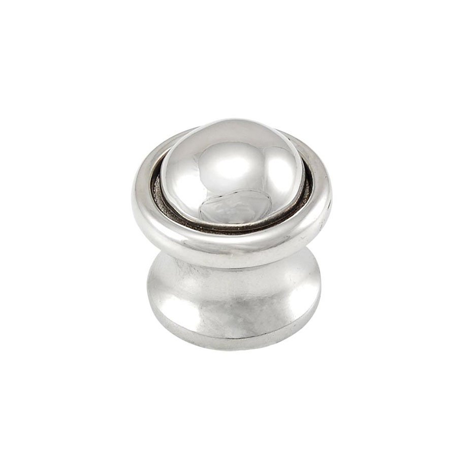 Small Knob 1" in Polished Silver