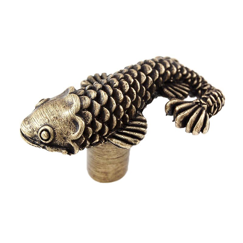 Fish Knob in Antique Brass