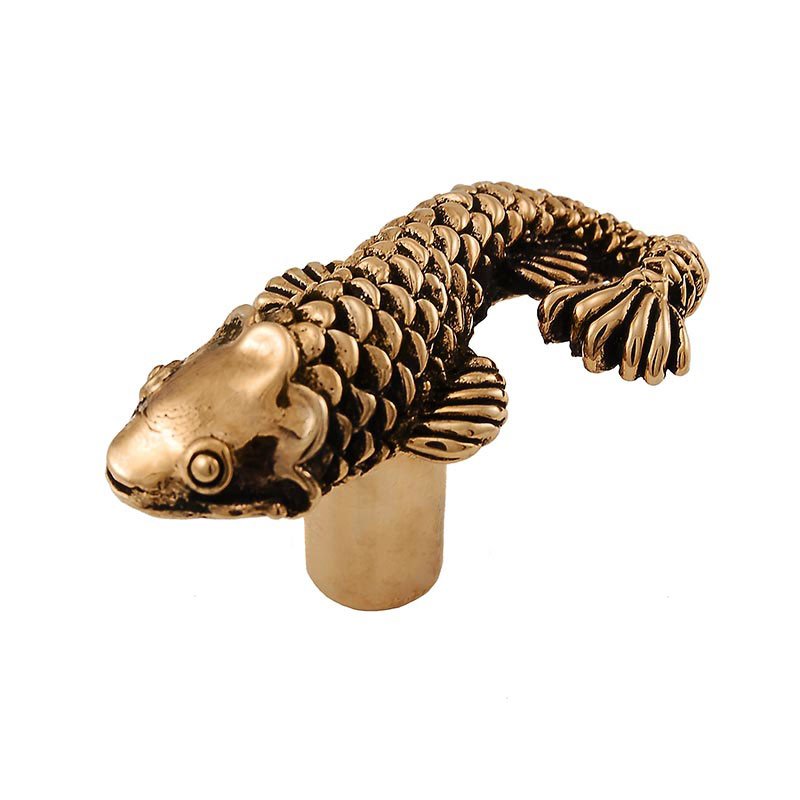 Fish Knob in Antique Gold