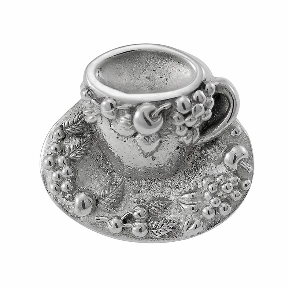 Nature - Teacup Tazza Knob in Polished Nickel