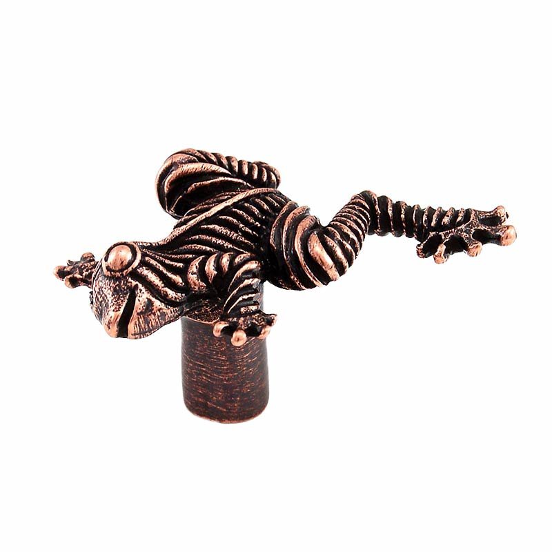 Leaping Frog Knob in Antique Copper