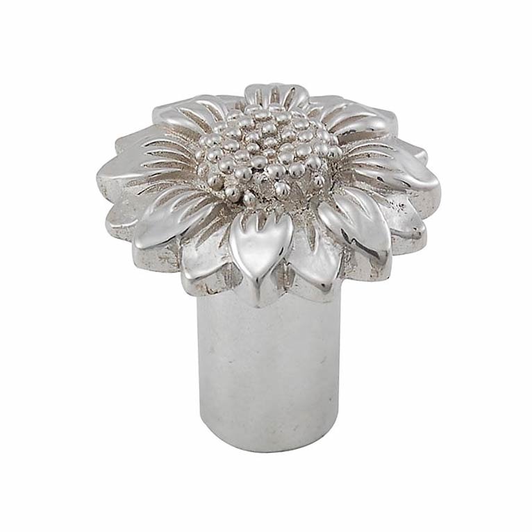 Small Sunflower Knob 1" in Polished Nickel