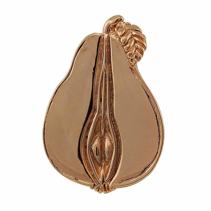 Sliced Pear Knob in Polished Gold