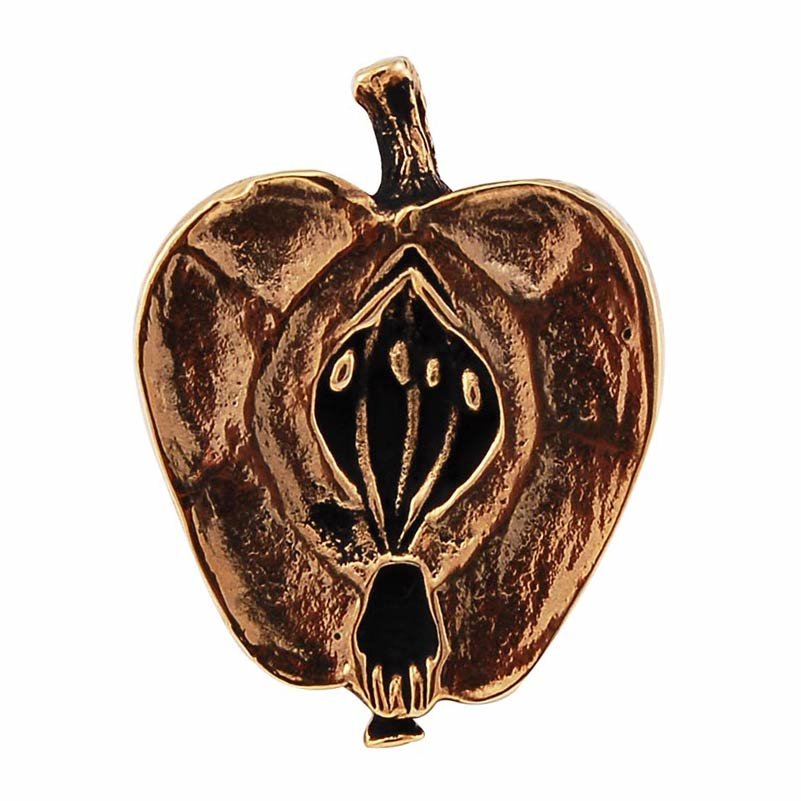 Sliced Apple Knob in Antique Gold