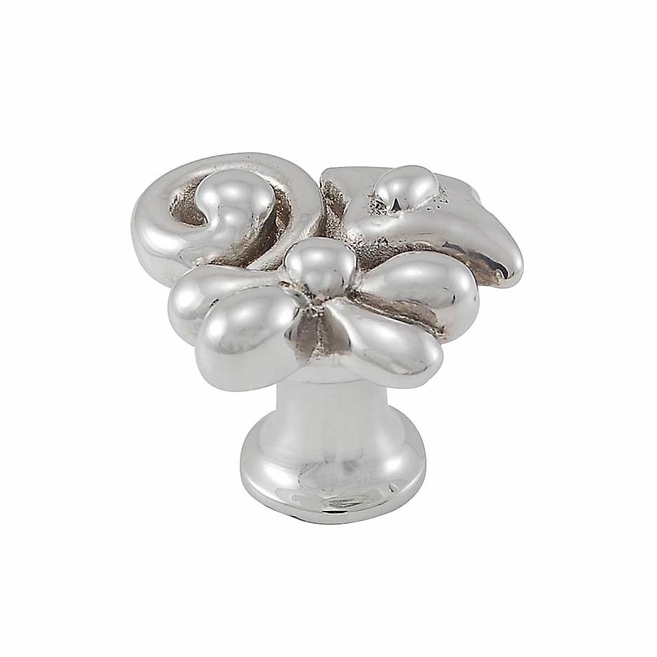 Abstract Knob in Polished Nickel