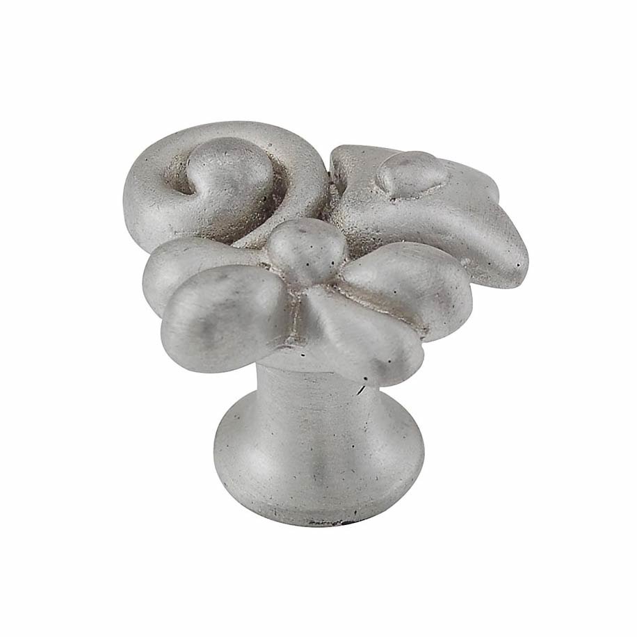 Abstract Knob in Satin Nickel