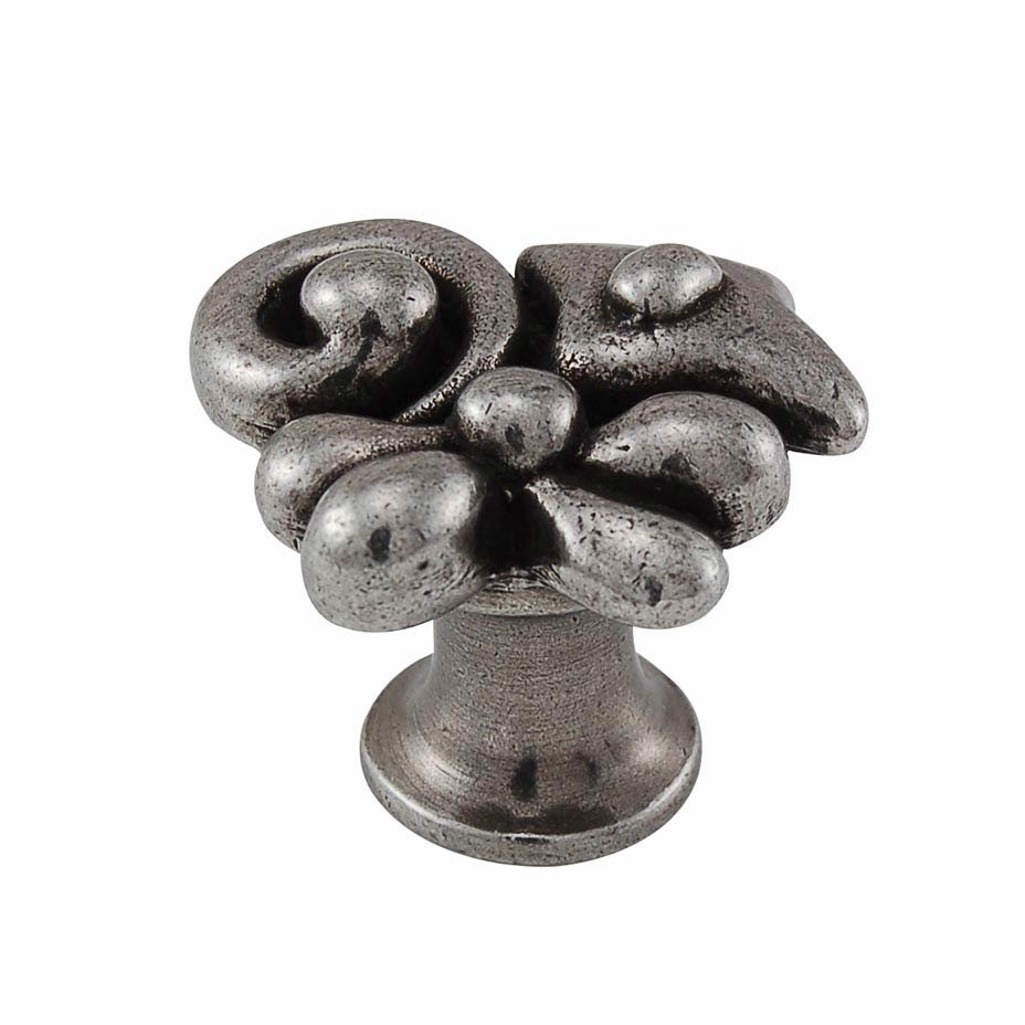 Abstract Knob in Vintage Pewter