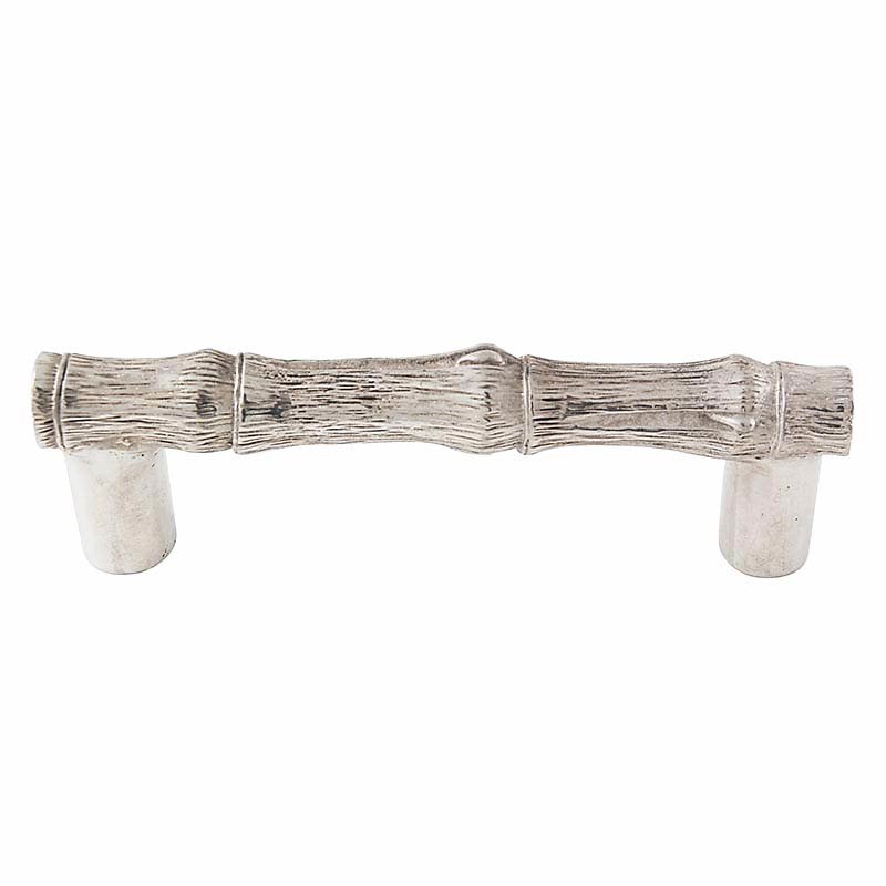 Bamboo Handle 76mm in Polished Nickel
