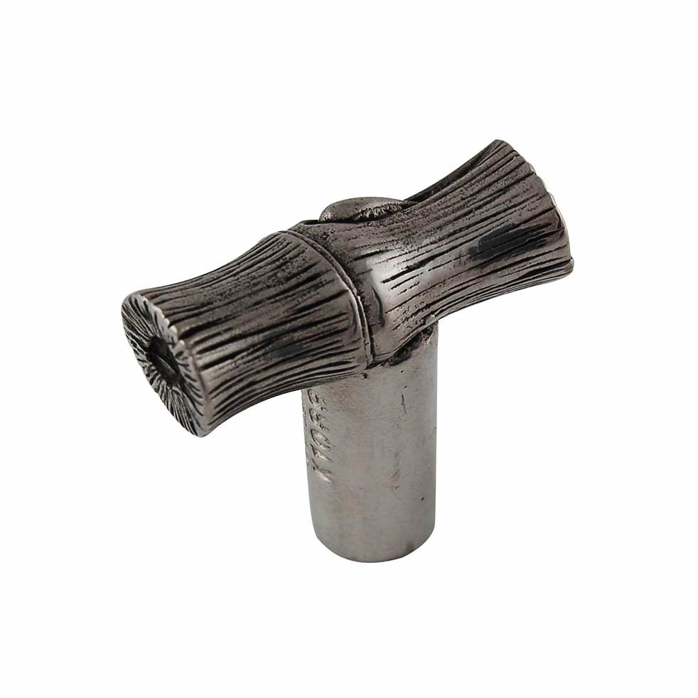 Bamboo Knob in Antique Silver