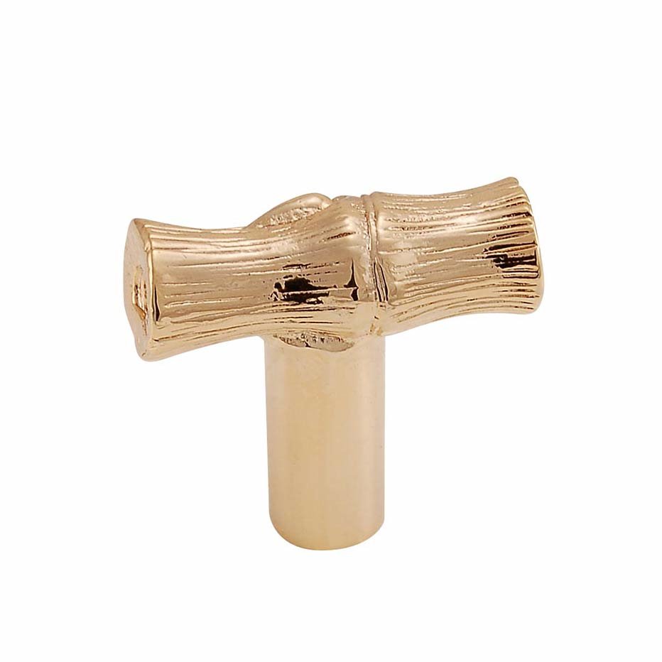 Bamboo Knob in Polished Gold