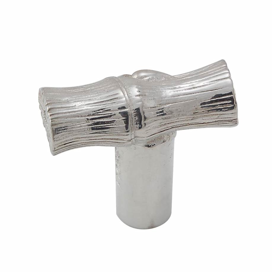 Bamboo Knob in Polished Silver