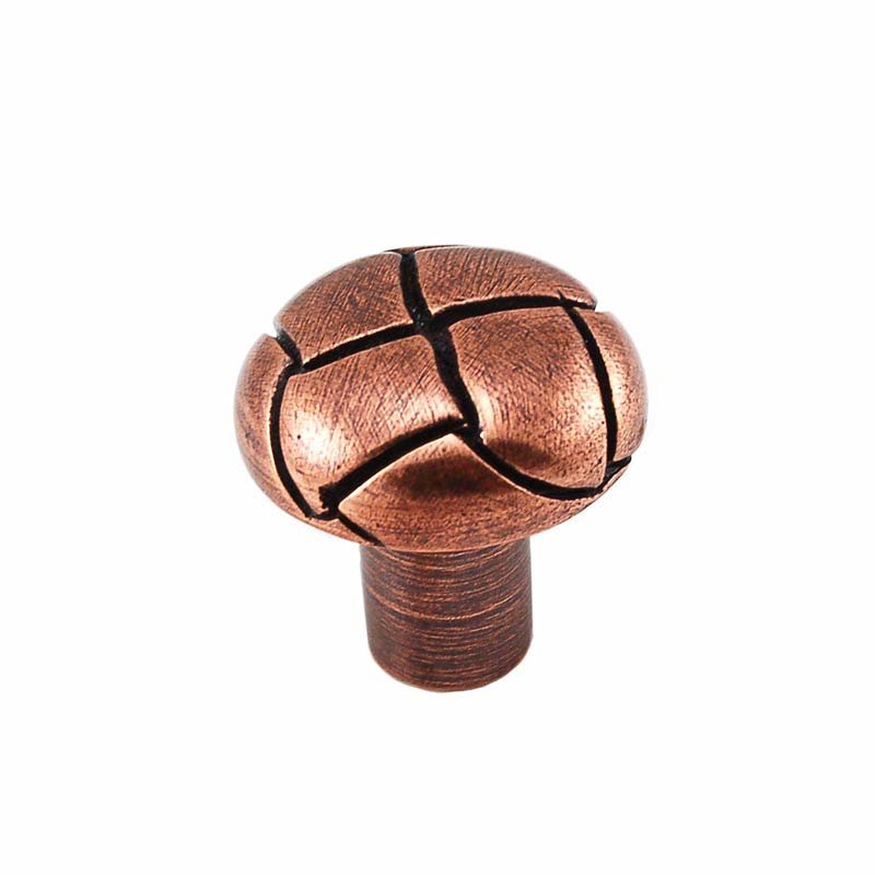 1" Button Knob in Antique Copper