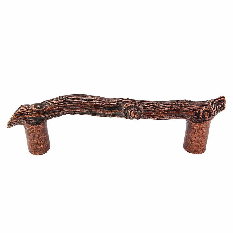 Tree Branch Handle 76mm in Antique Copper