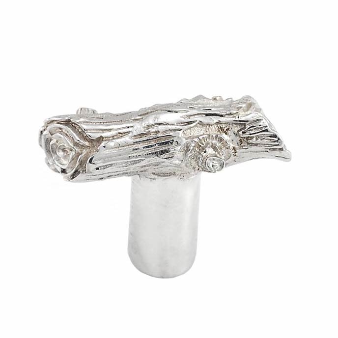 Tree Branch Knob in Polished Silver