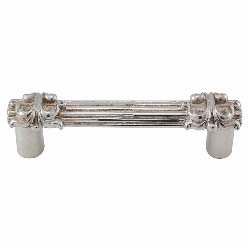 Ornate Handle 76mm in Polished Silver