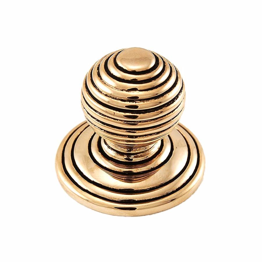Large Multi Ring Ball Knob in Antique Gold